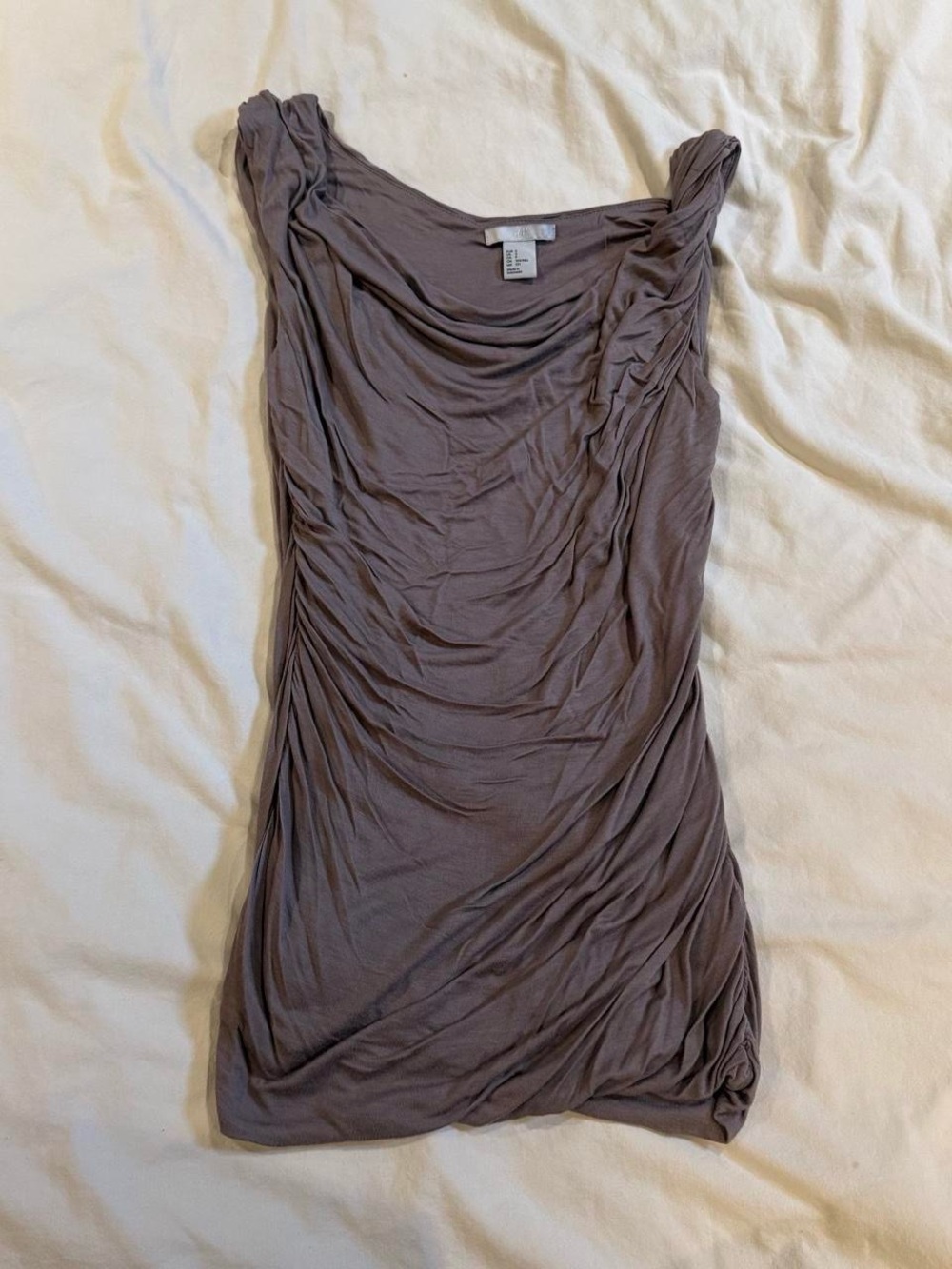 Grey Ruched Classy Top - Picture 2 of 3